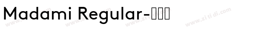 Madami Regular字体转换